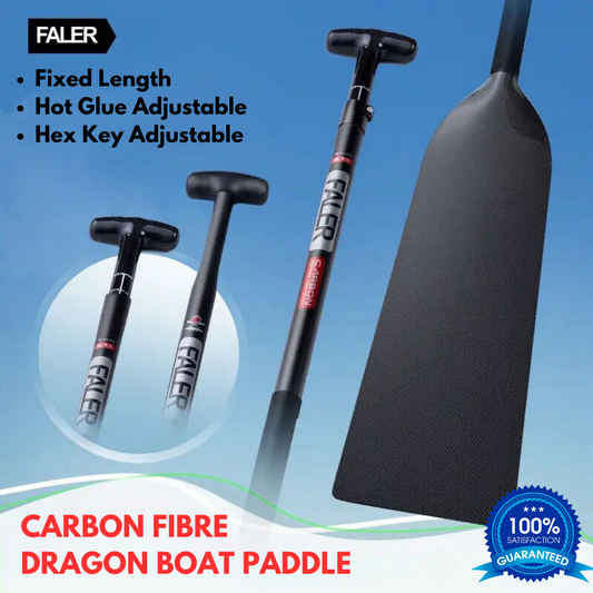 Faler Carbon Fibre Dragon Boat Paddle (Flat Blade)