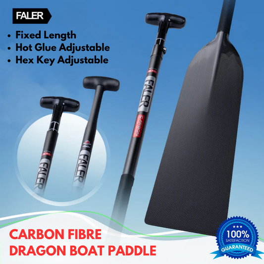 Faler Carbon Fibre Dragon Boat Paddle (Dihedral Blade)