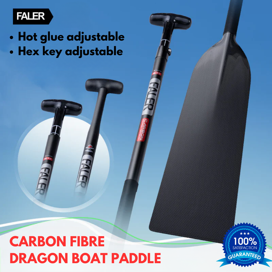 Faler Carbon Fibre Dragon Boat Paddle (Dihedral Blade)